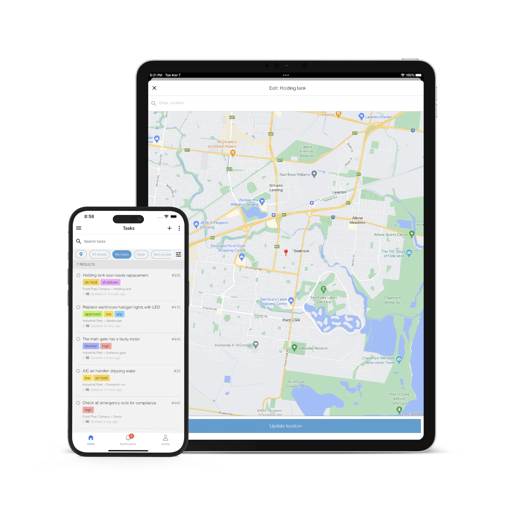 screenshot of Maintainly