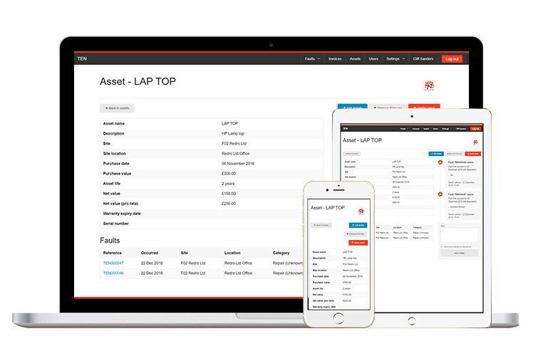 screenshot of Mainteno