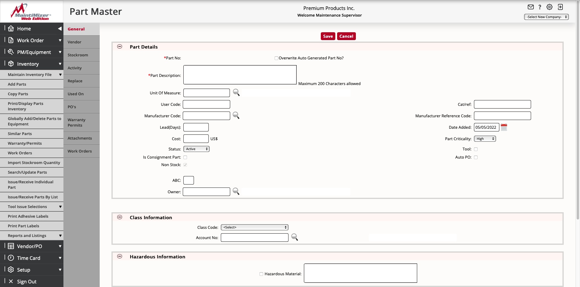 screenshot of MaintiMizer