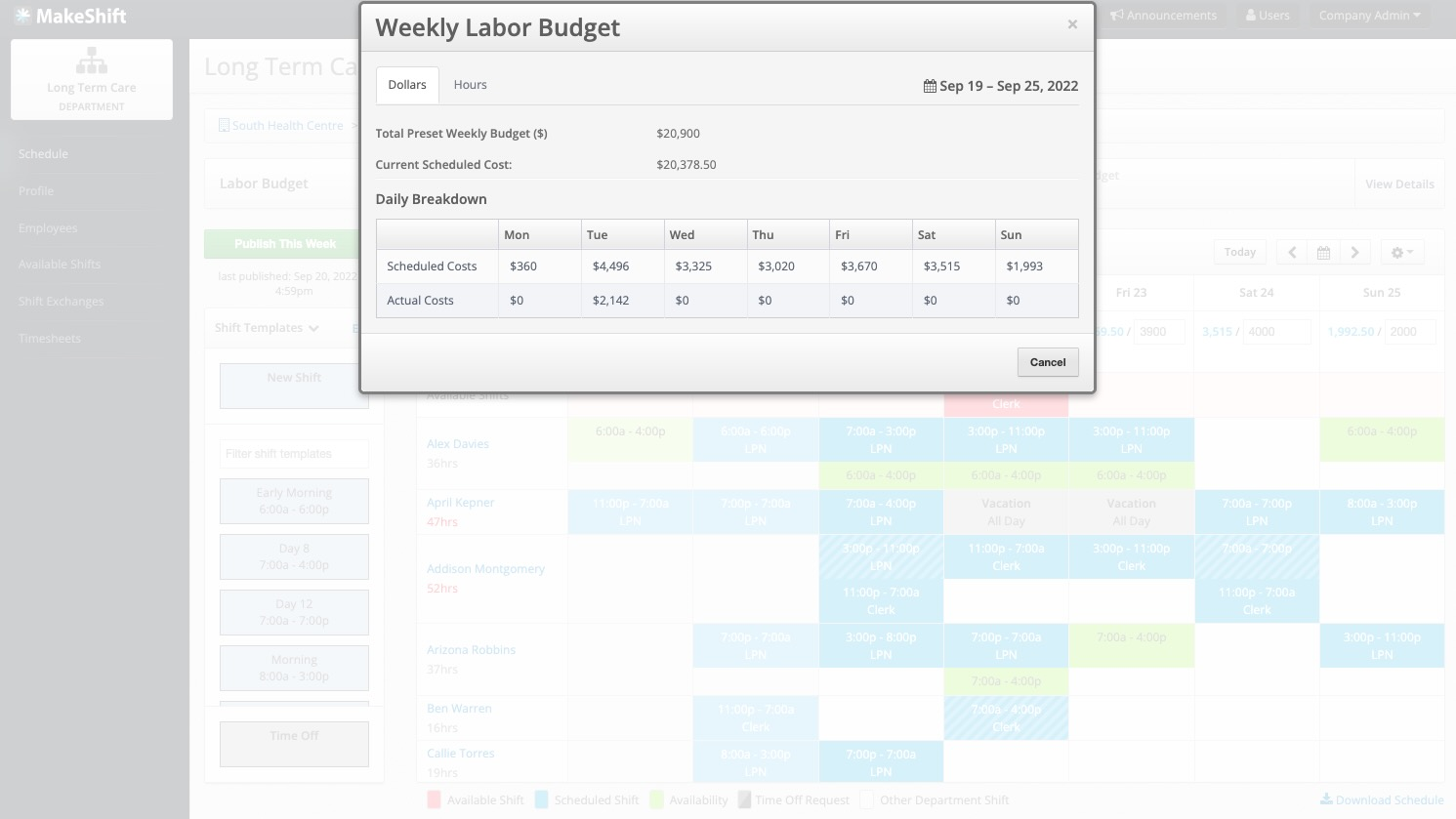 screenshot of MakeShift