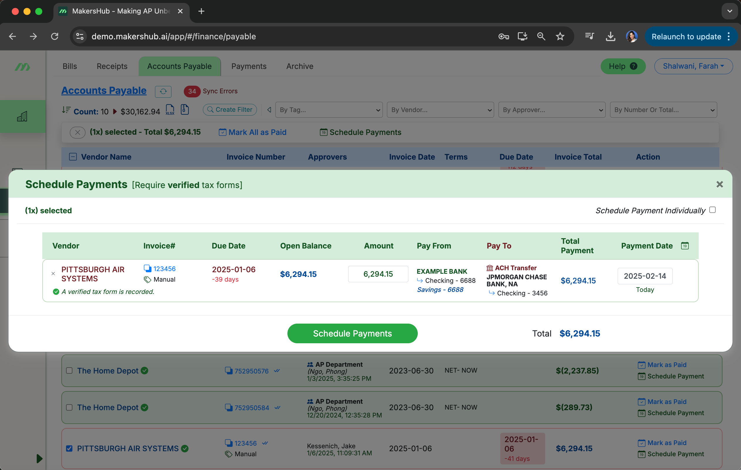 screenshot of MakersHub