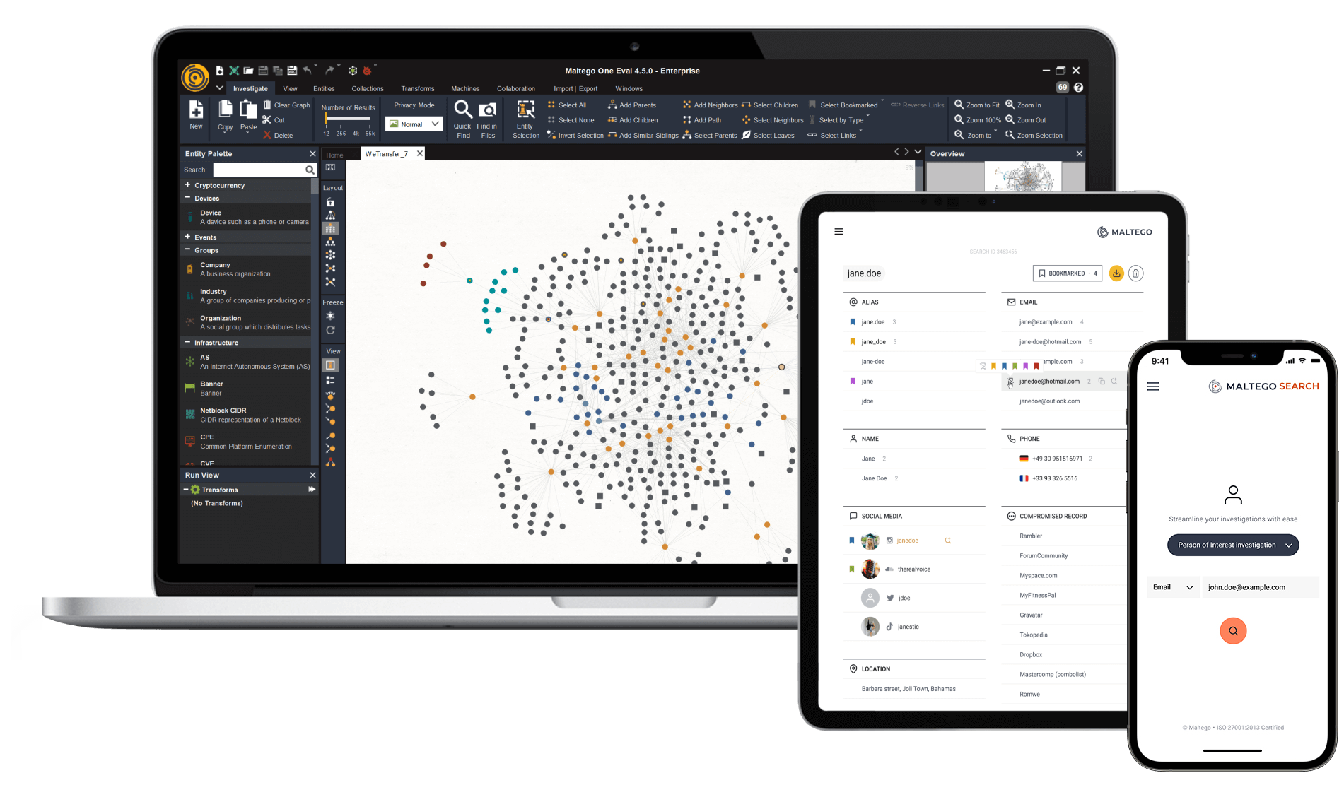 screenshot of Maltego