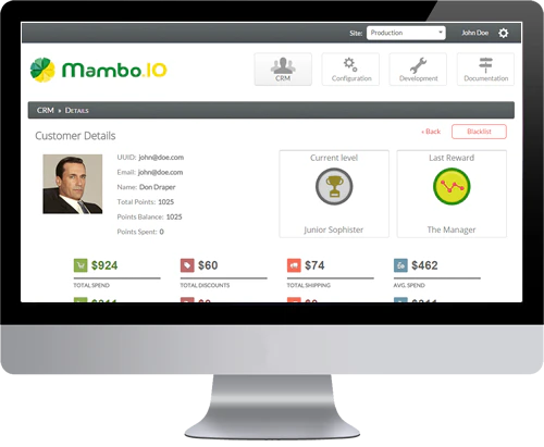 screenshot of Mambo.IO