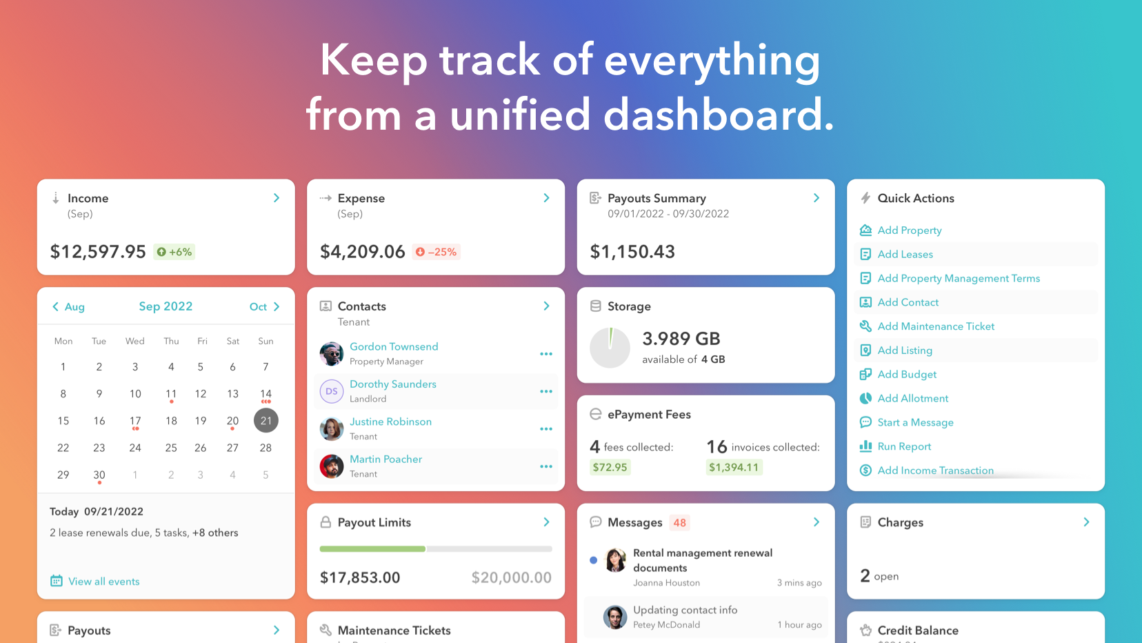 screenshot of ManageCasa