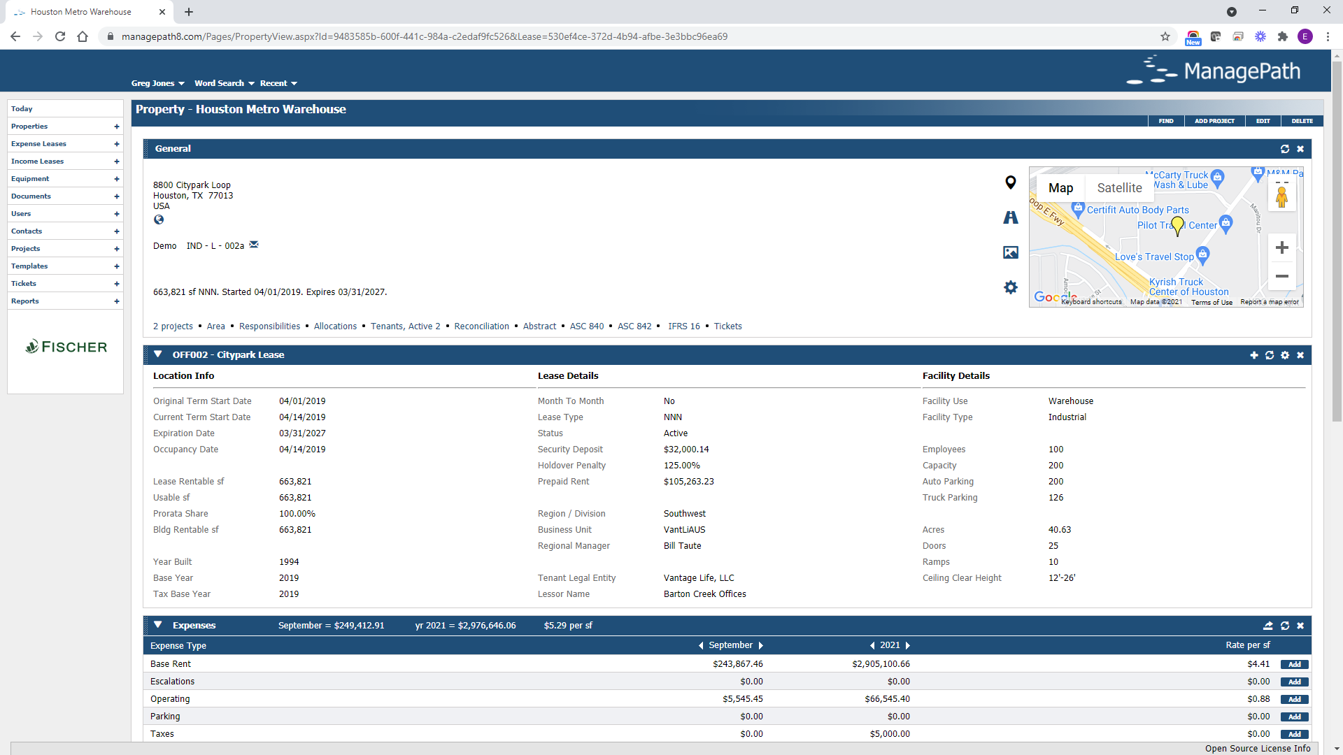 screenshot of ManagePath