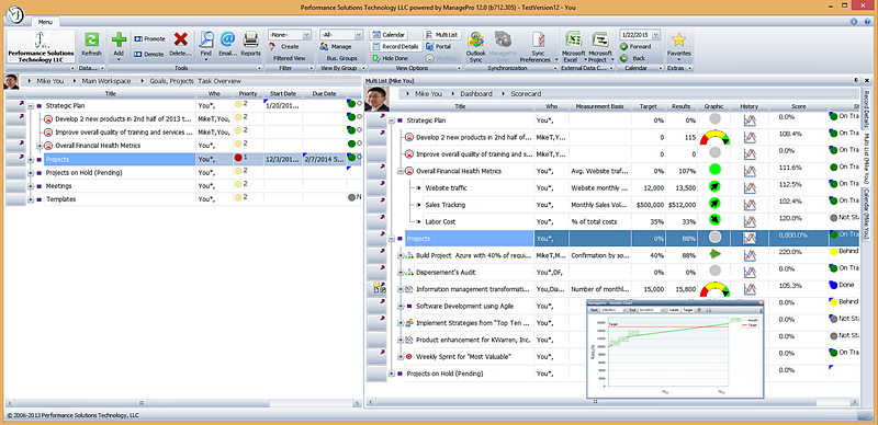 screenshot of ManagePro