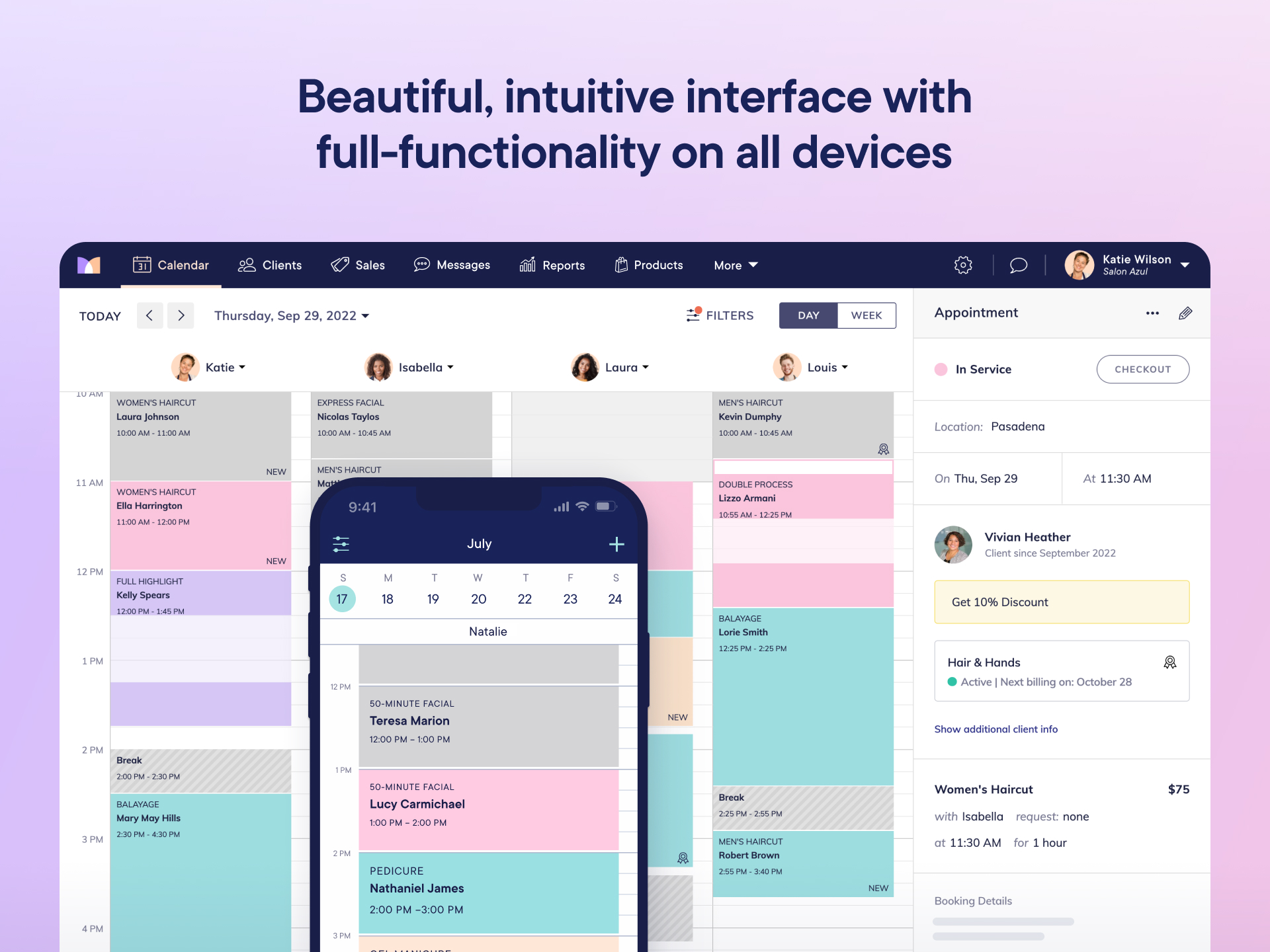 screenshot of Mangomint