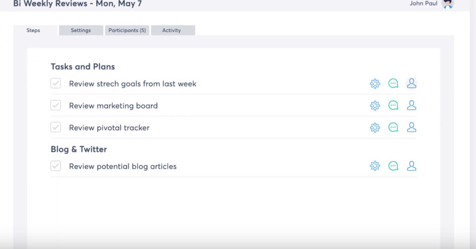 screenshot of Manifestly