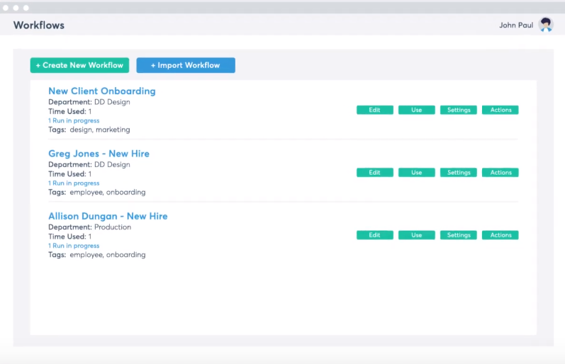 screenshot of Manifestly