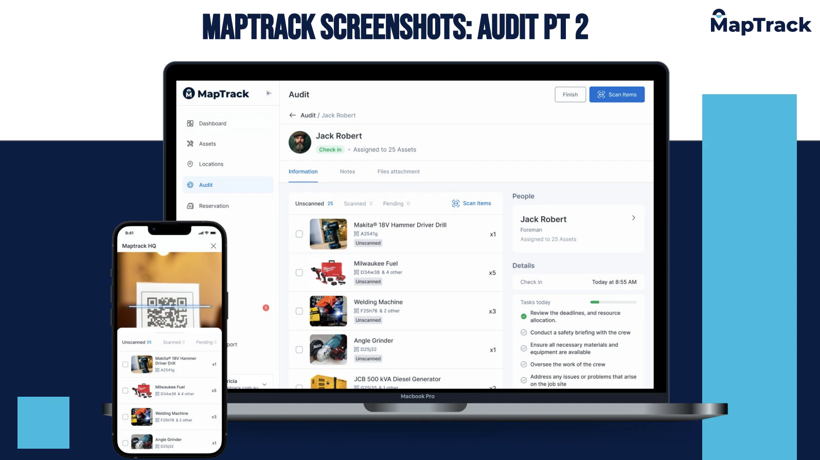 screenshot of MapTrack