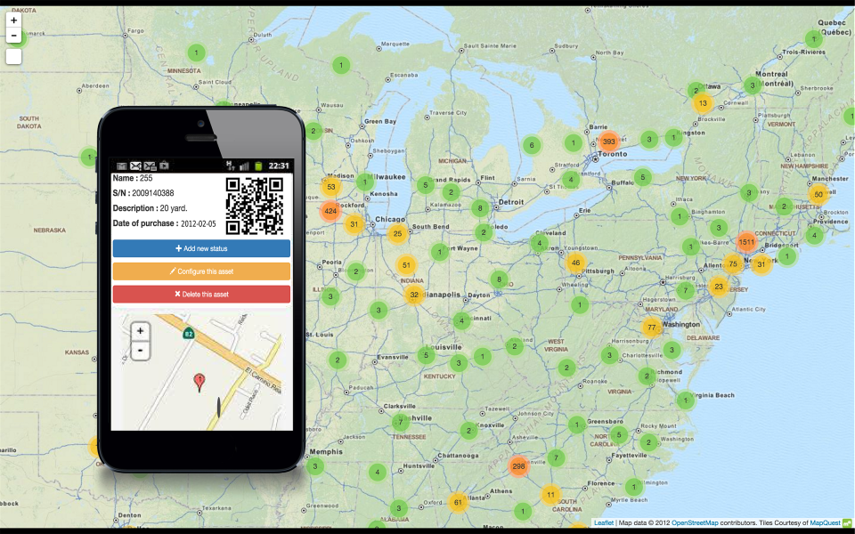 screenshot of MapYourTag