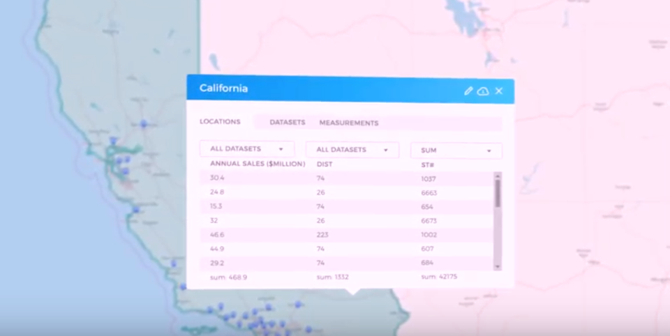 screenshot of Mapline