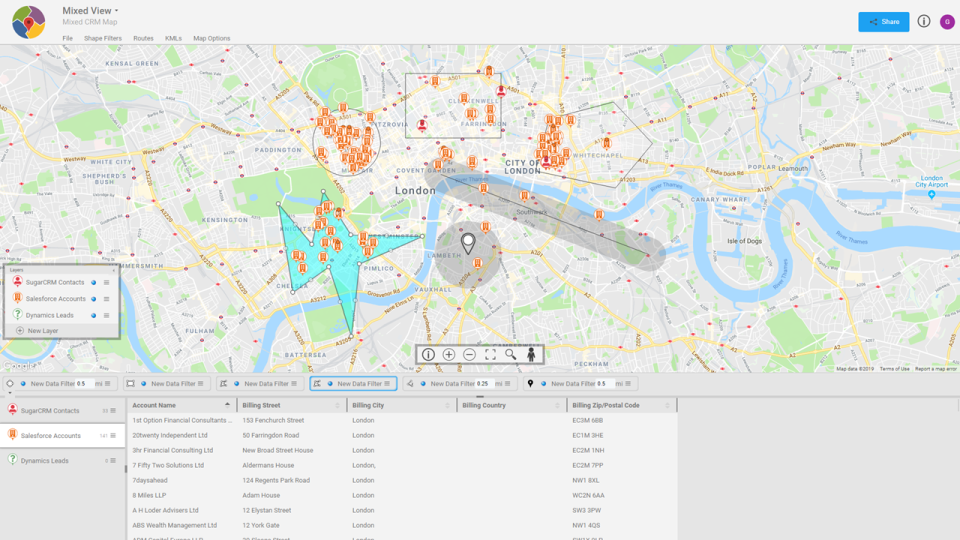 screenshot of Mapsimise