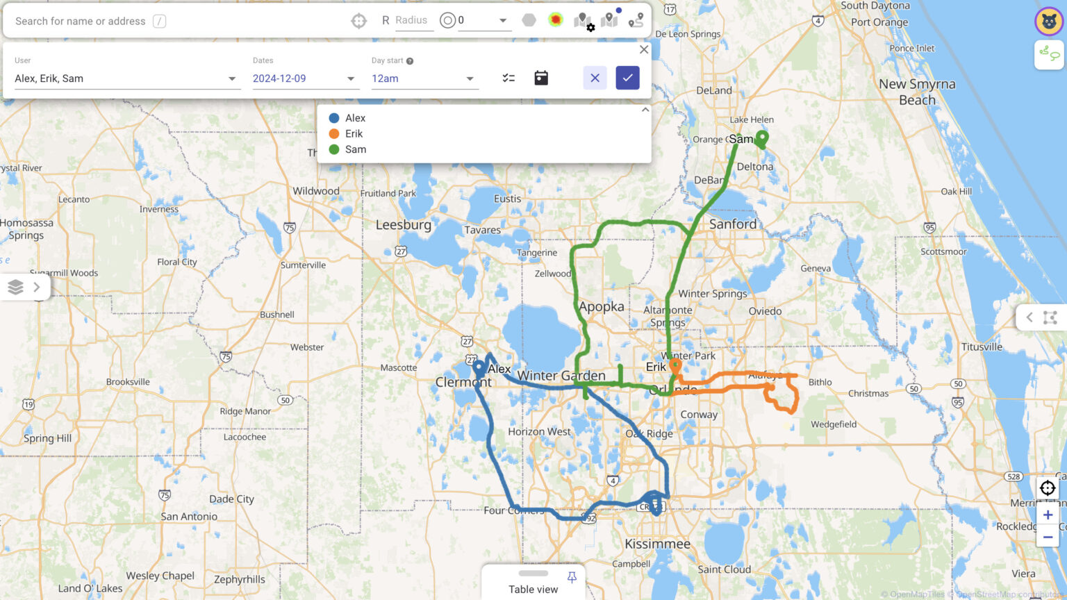 screenshot of Mapsly