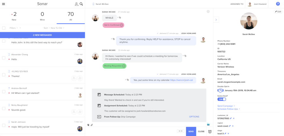 screenshot of Marchex