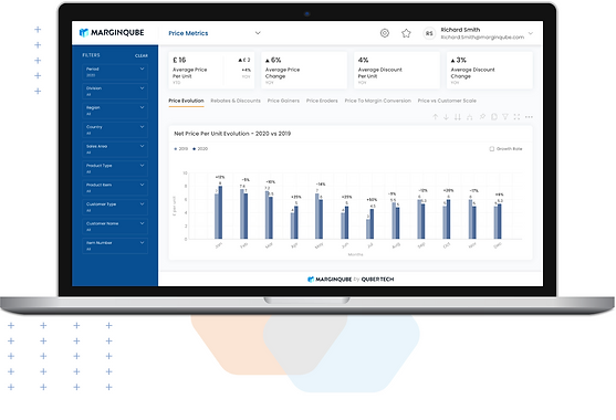 screenshot of MarginQube