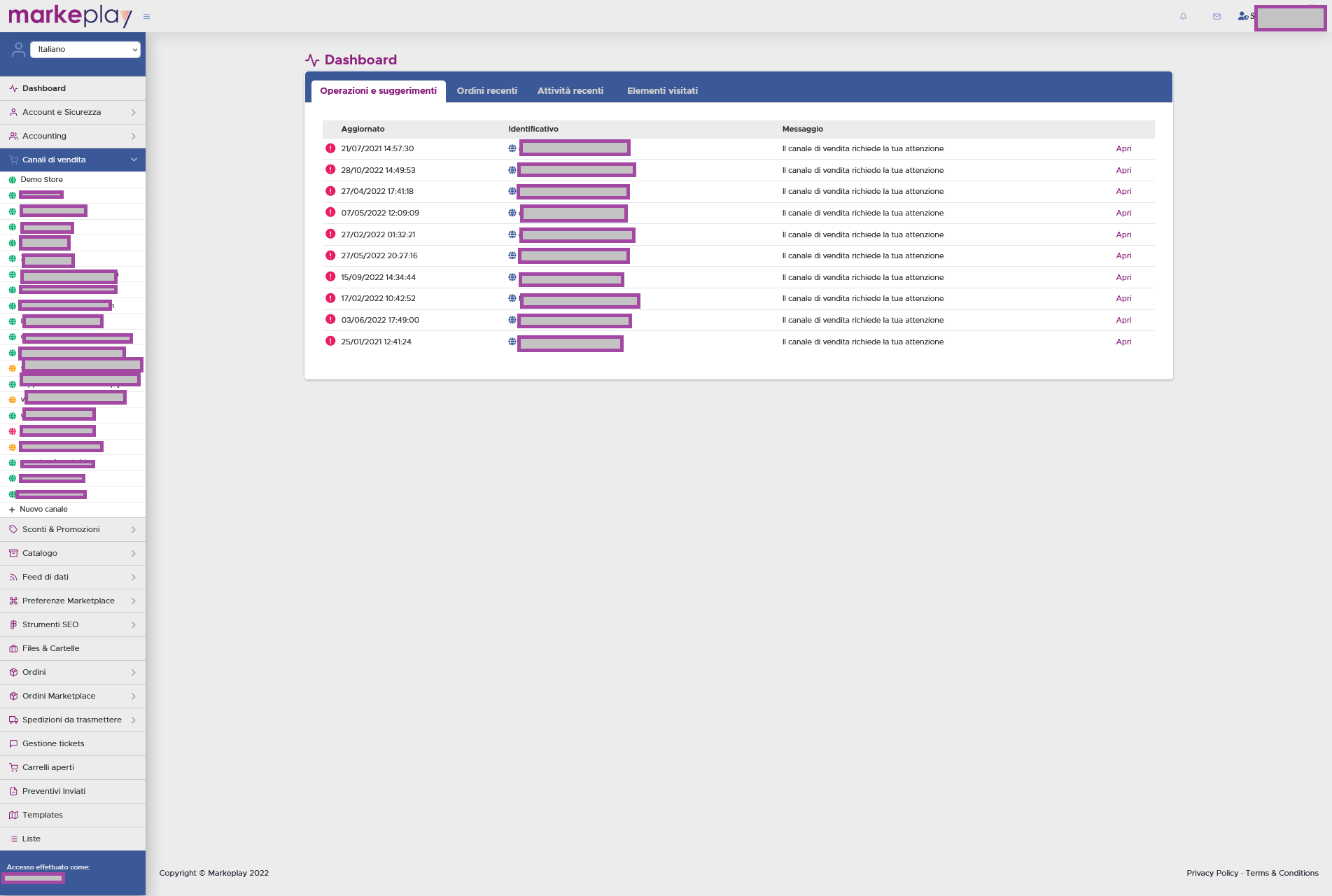 screenshot of Markeplay