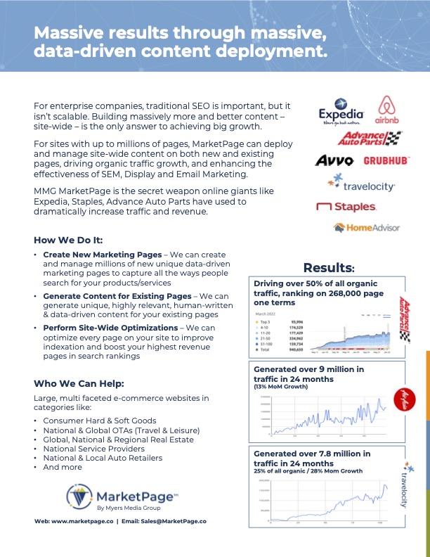 screenshot of MarketPage