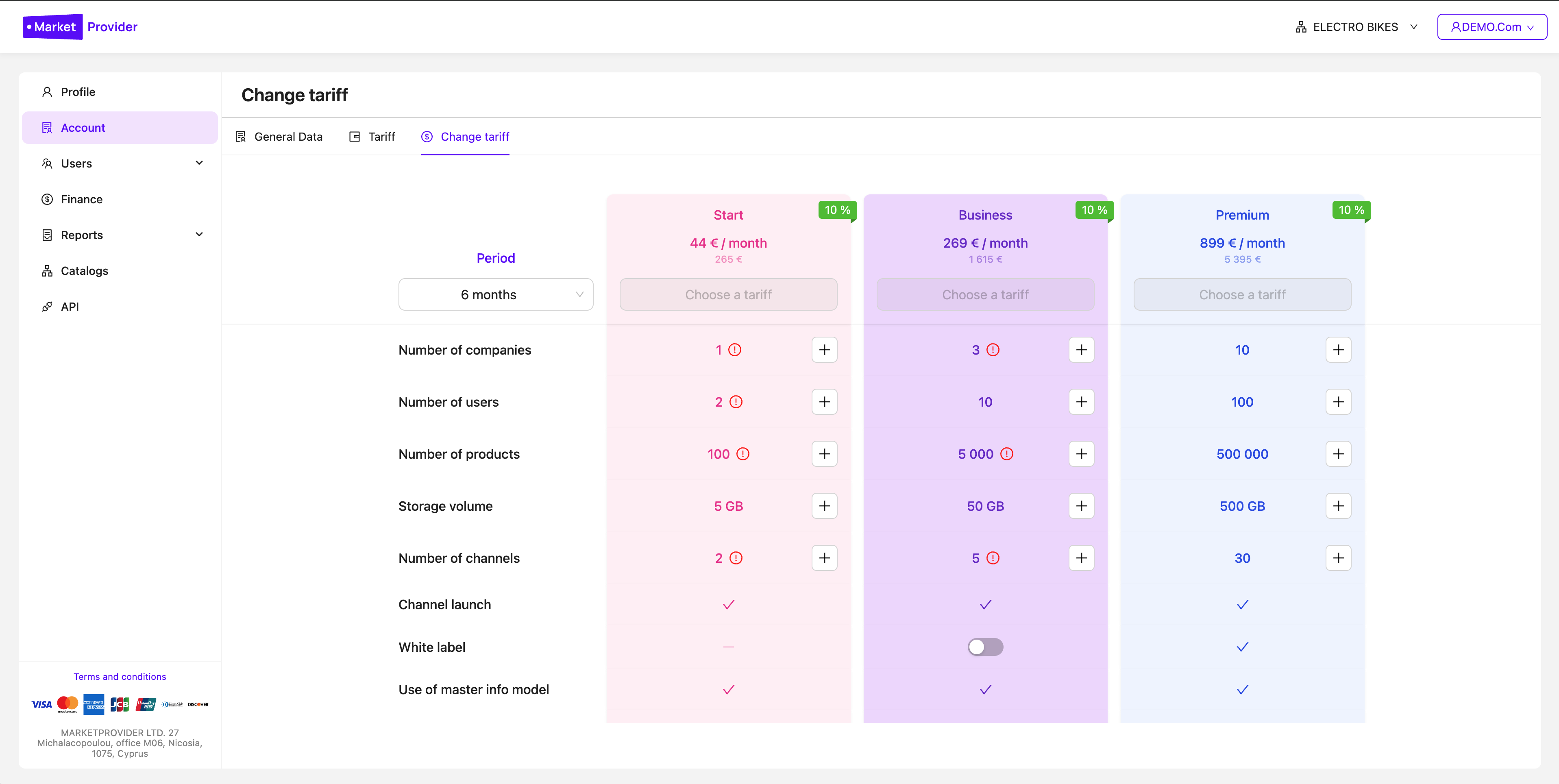 screenshot of MarketProvider