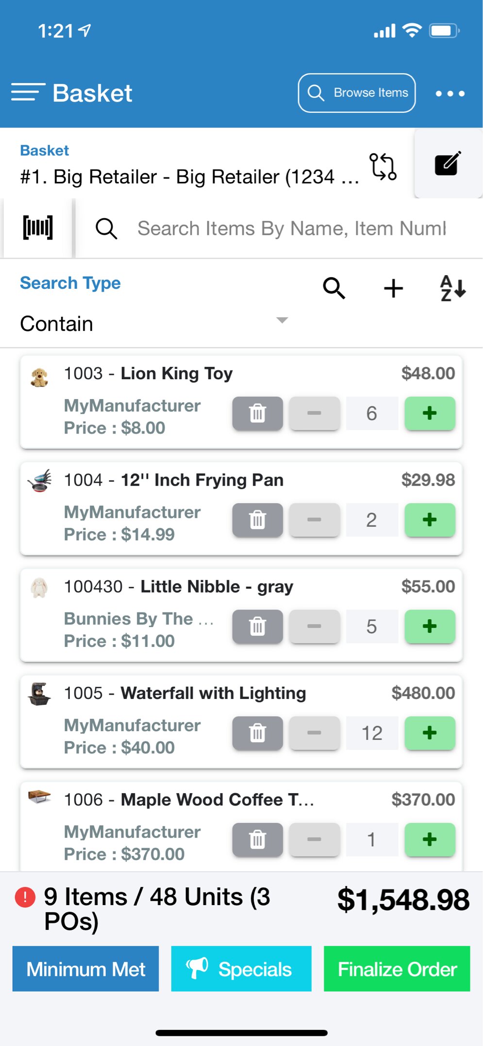 screenshot of MarketTime