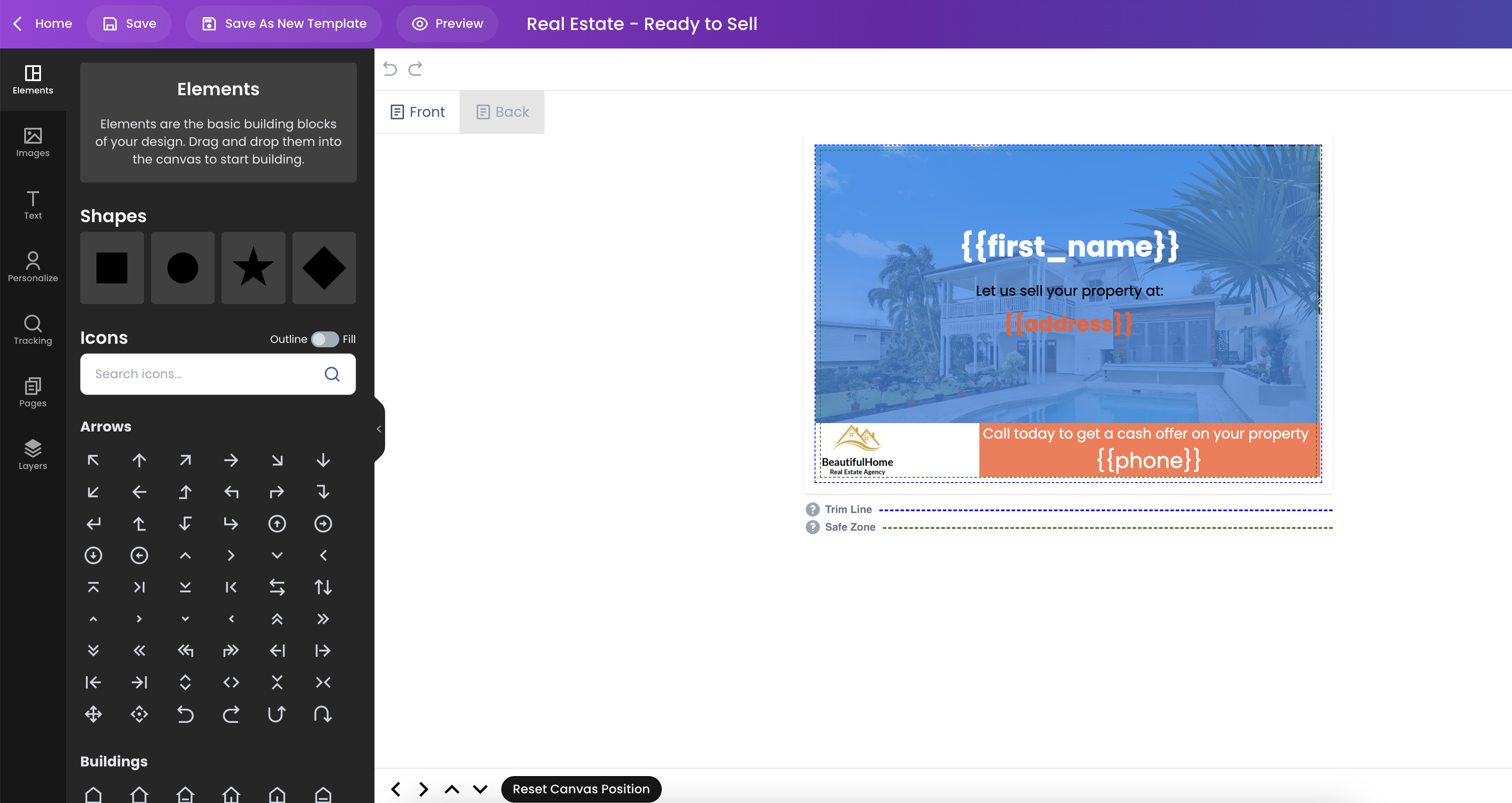 screenshot of MarketVue