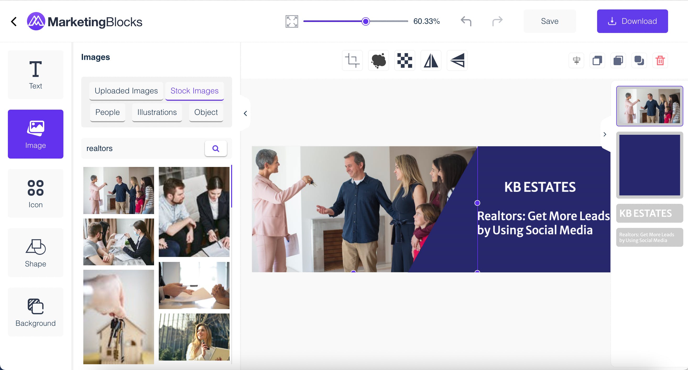 screenshot of MarketingBlocks