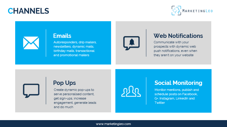 screenshot of MarketingLeo