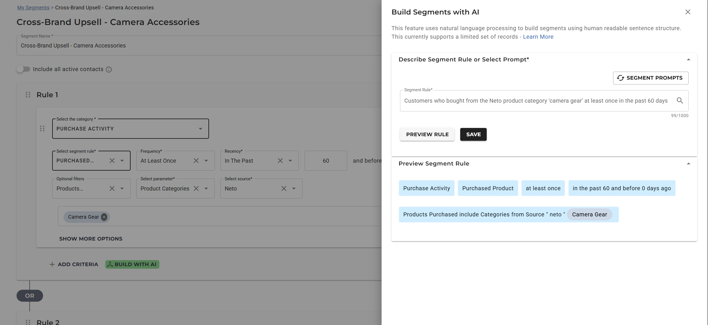 screenshot of Maropost