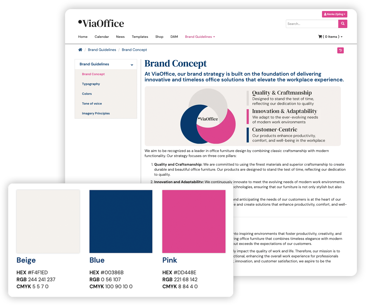 screenshot of Marvia