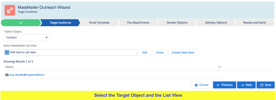 screenshot of MassMailer