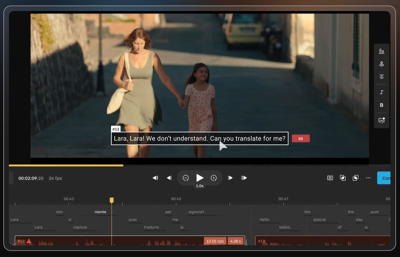 screenshot of Matesub