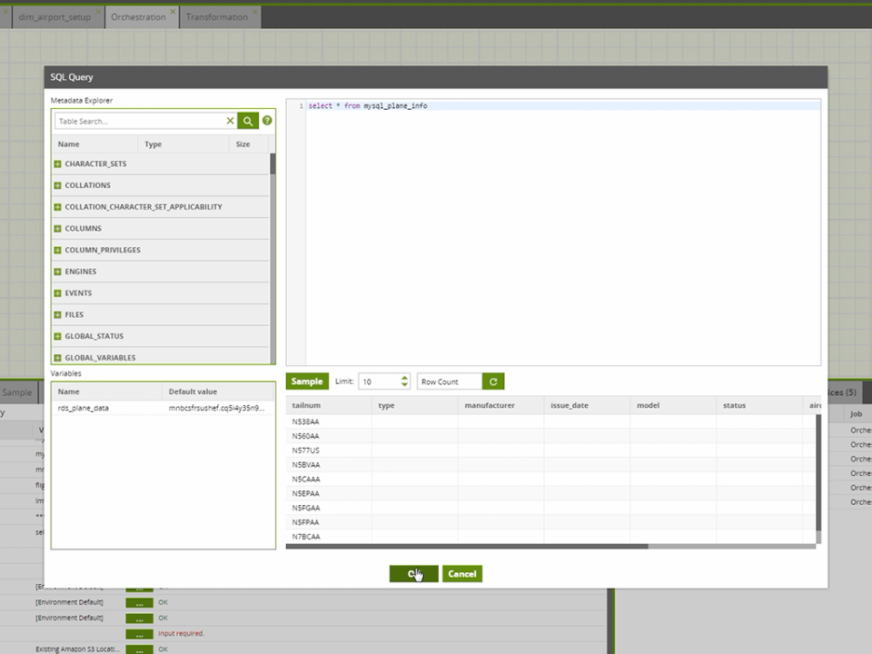 screenshot of Matillion