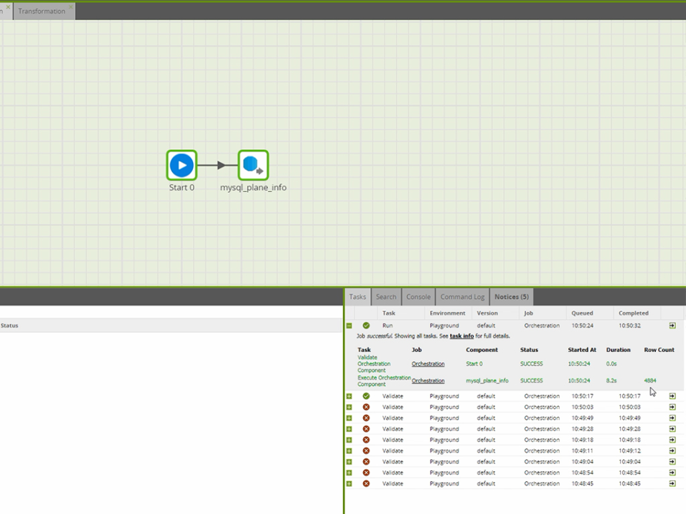 screenshot of Matillion