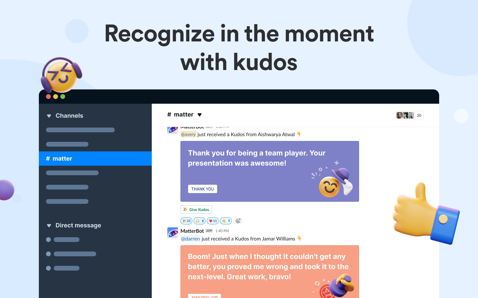 screenshot of Matter