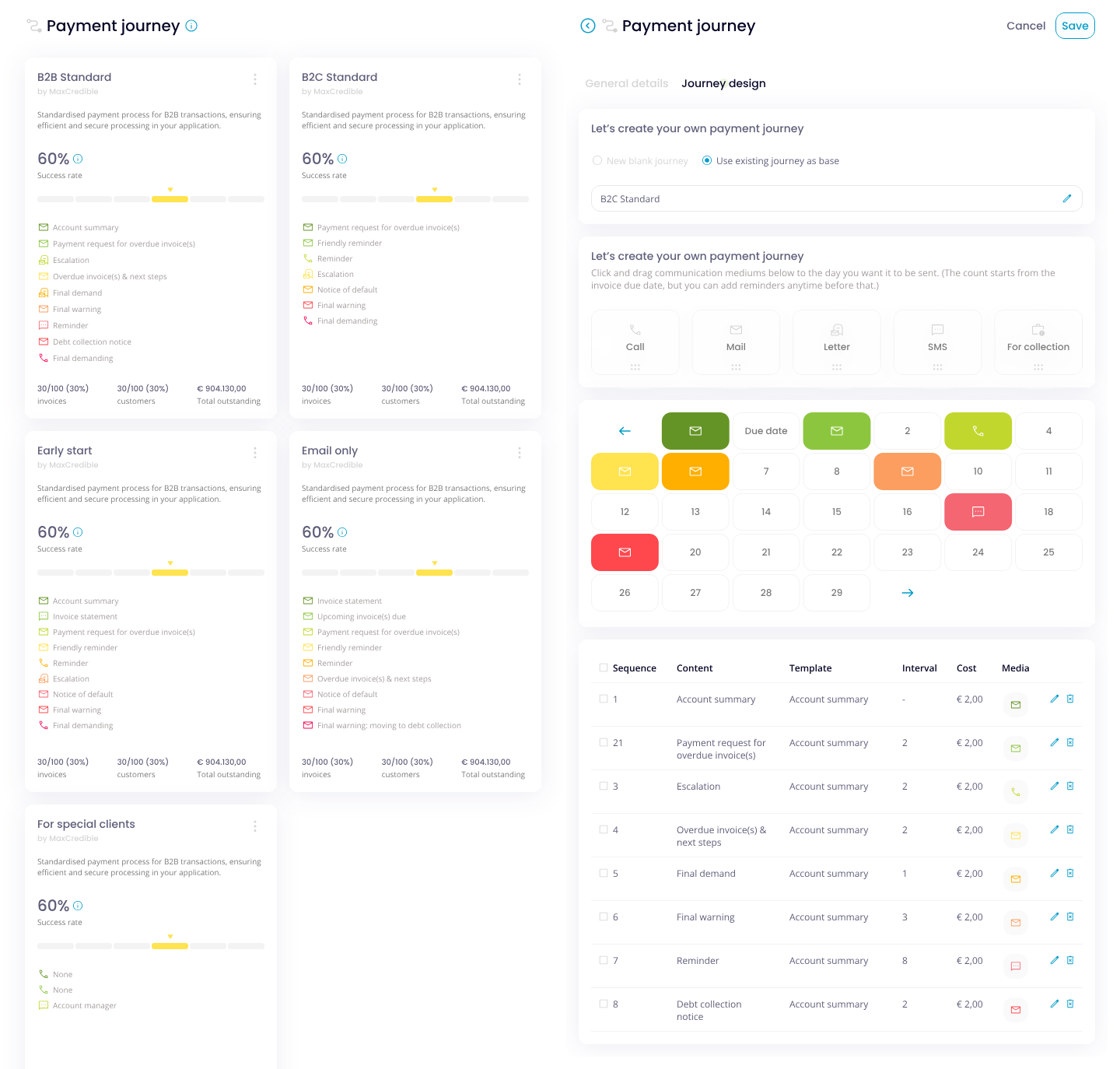 screenshot of MaxCredible