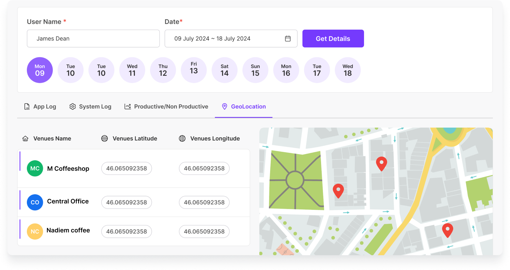 screenshot of MaxelTracker