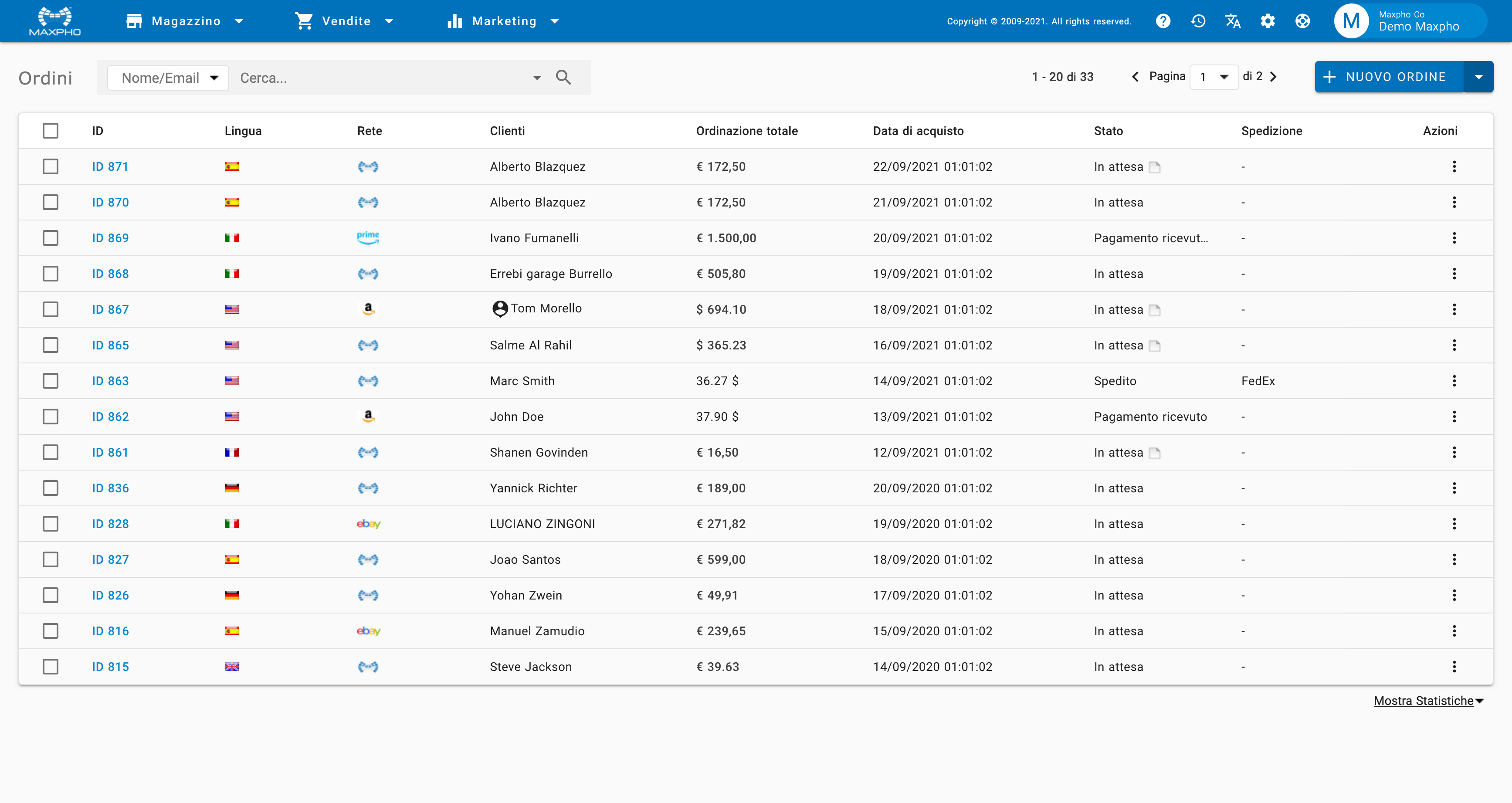 screenshot of Maxpho