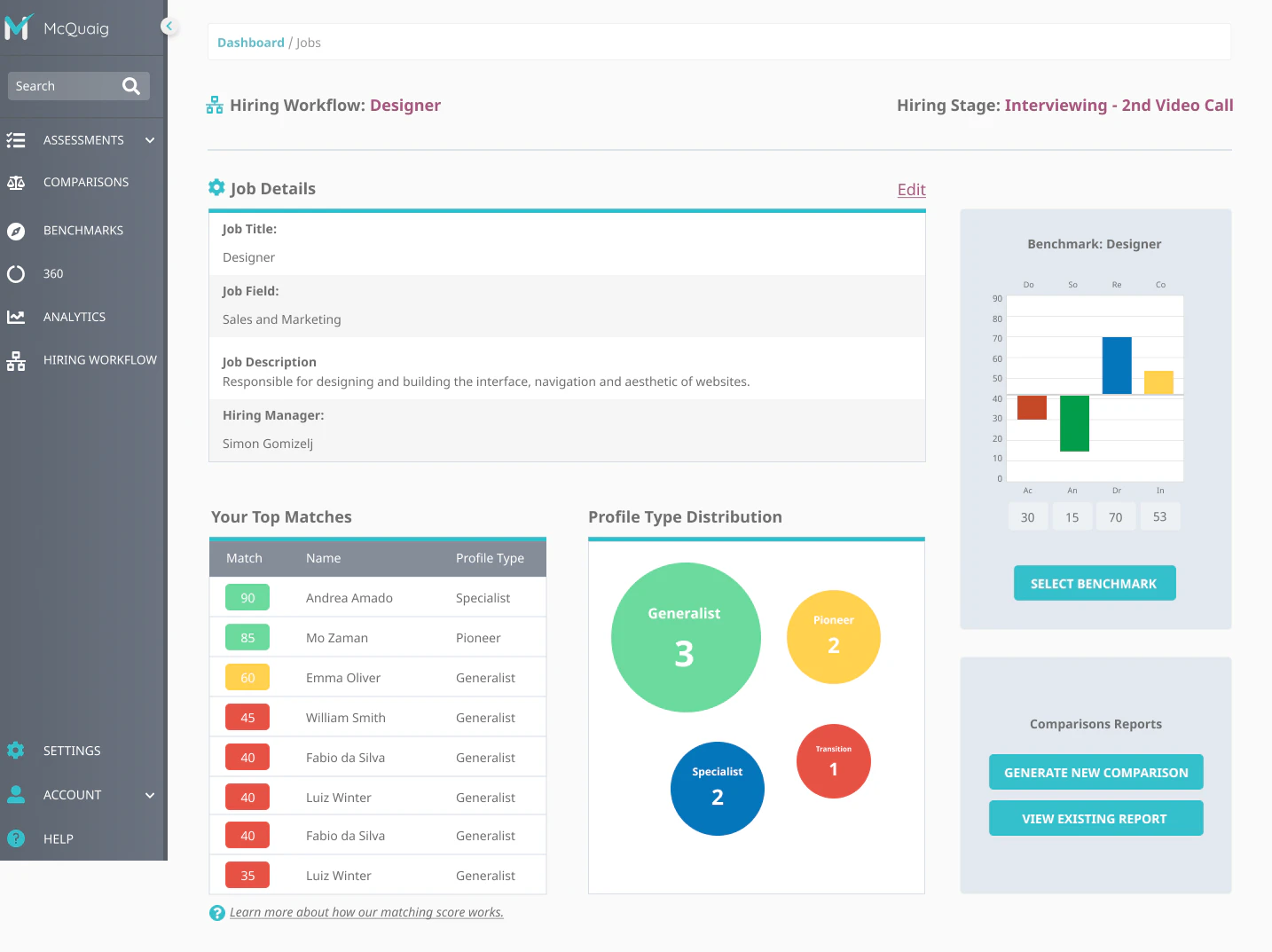 screenshot of McQuaig