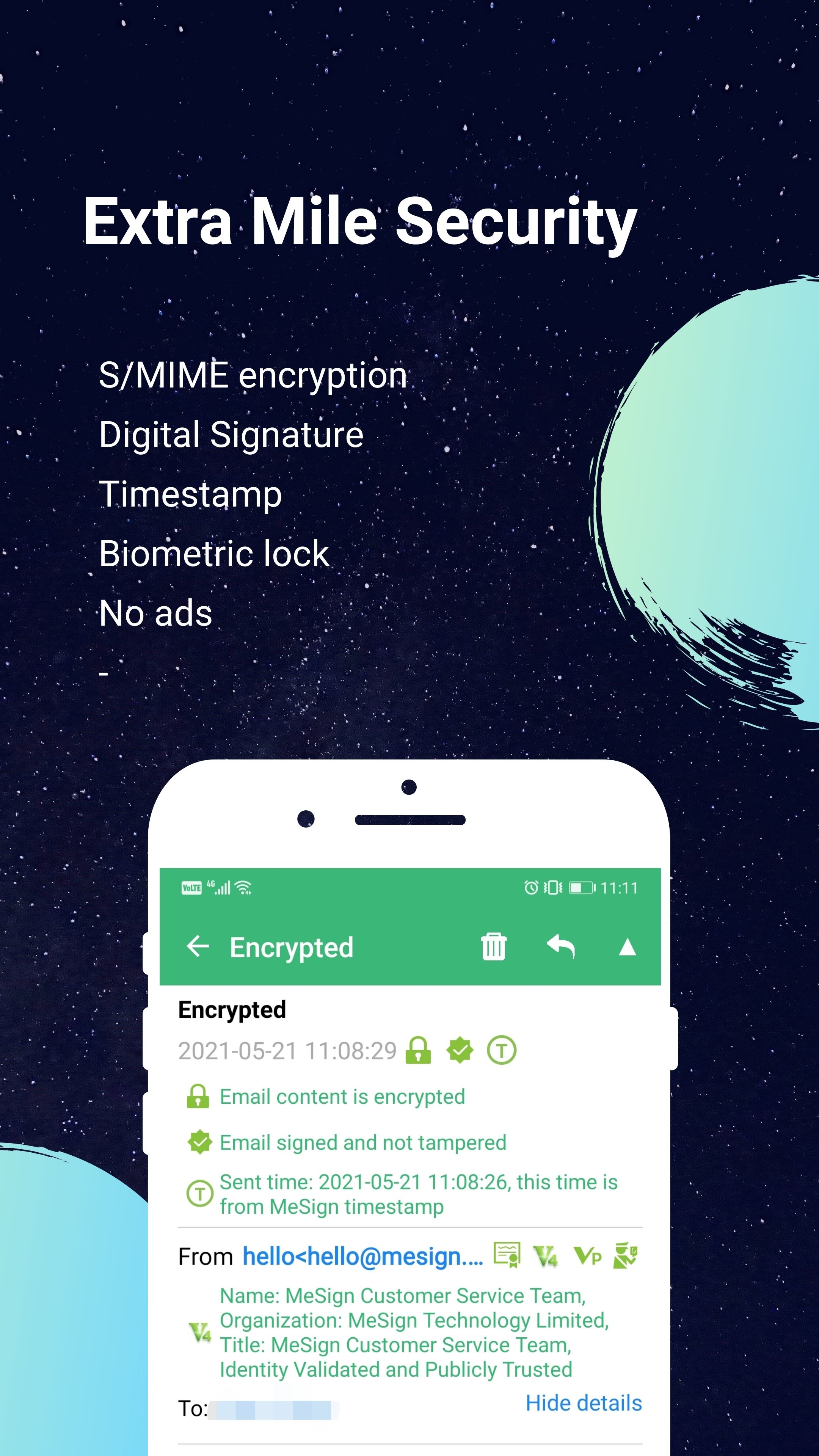 screenshot of MeSign