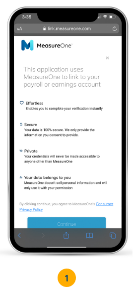 screenshot of MeasureOne