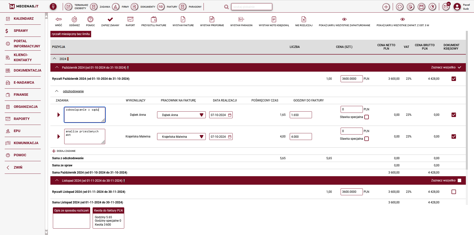 screenshot of Mecenas.iT