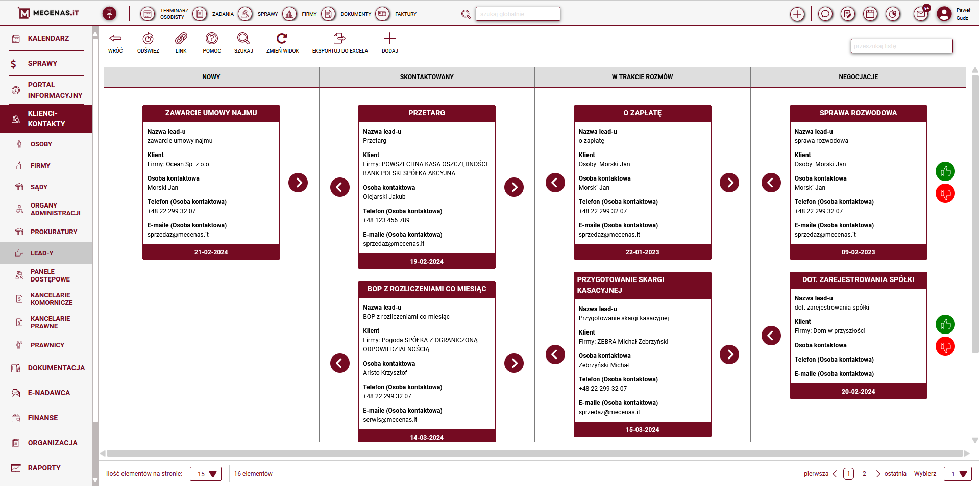 screenshot of Mecenas.iT