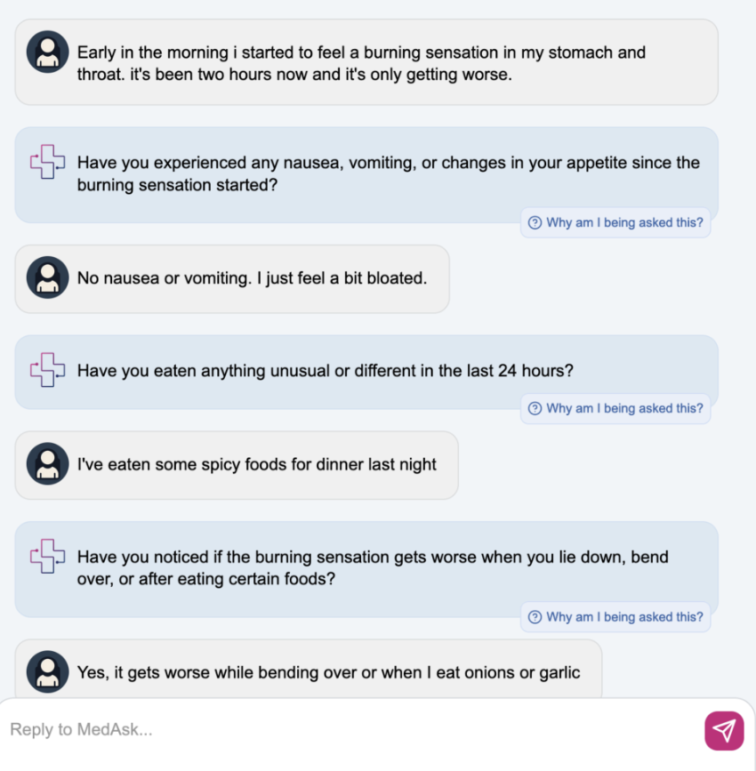 screenshot of MedAsk