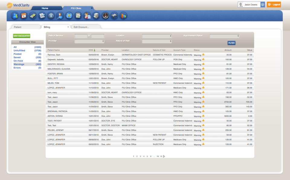 screenshot of MedClarity