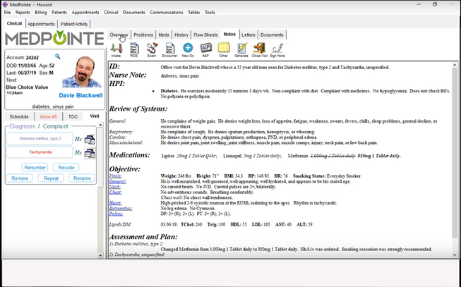 screenshot of MedPointe