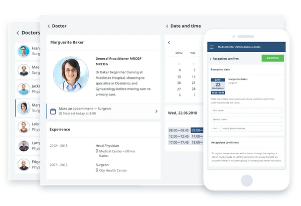 screenshot of Medesk
