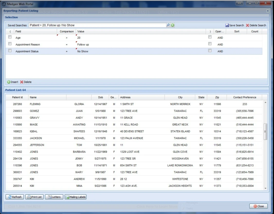 screenshot of Medgen