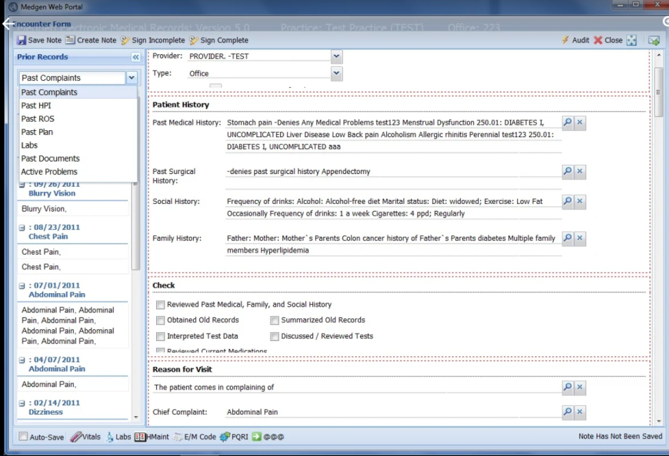 screenshot of Medgen