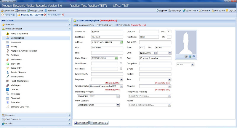 screenshot of Medgen