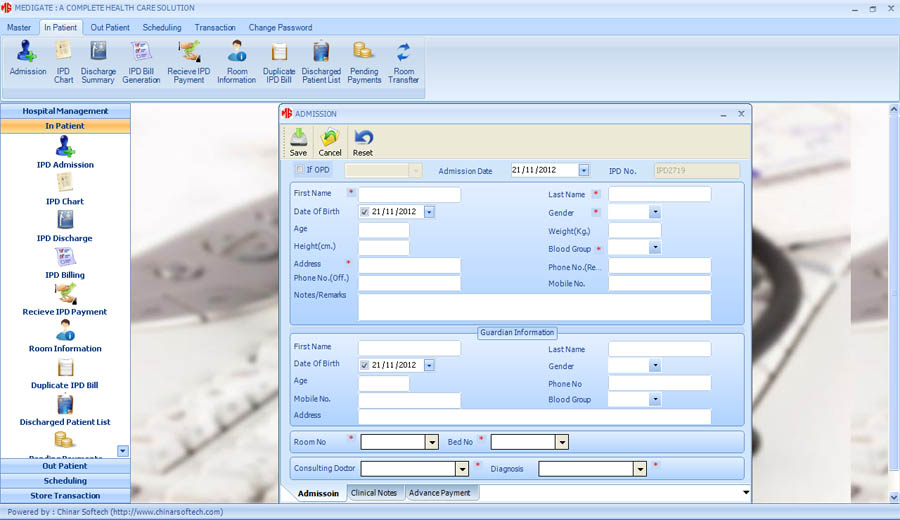 screenshot of MediGate